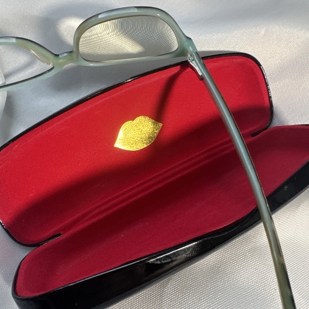 LULU GUINNESS LG65 TOR RECTANGULAR SPORTS WRAP EYEGLASSES FRAME 52-14-135 117191 - Picture 9 of 10